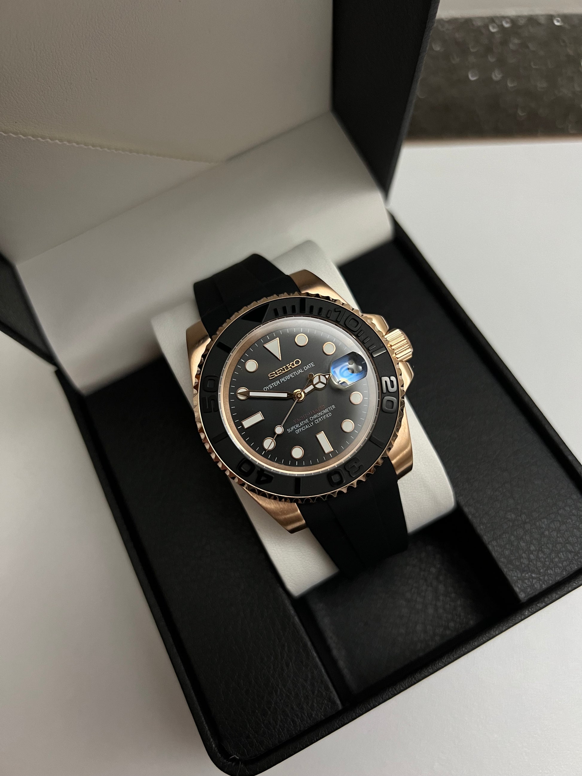 Seiko Mod Yachtmaster Rose Gold