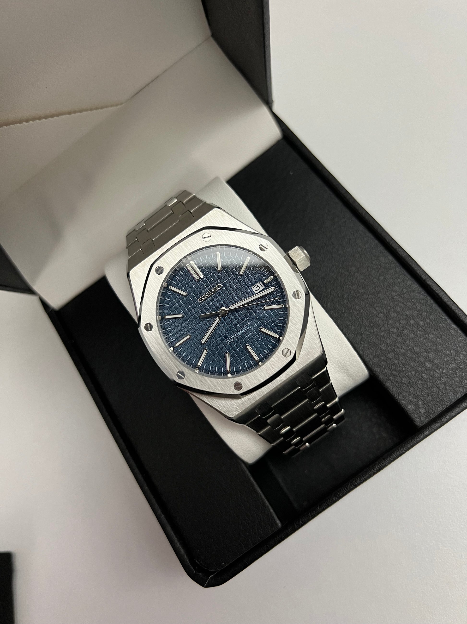 Seiko Mod Royal Oak Dark Blue