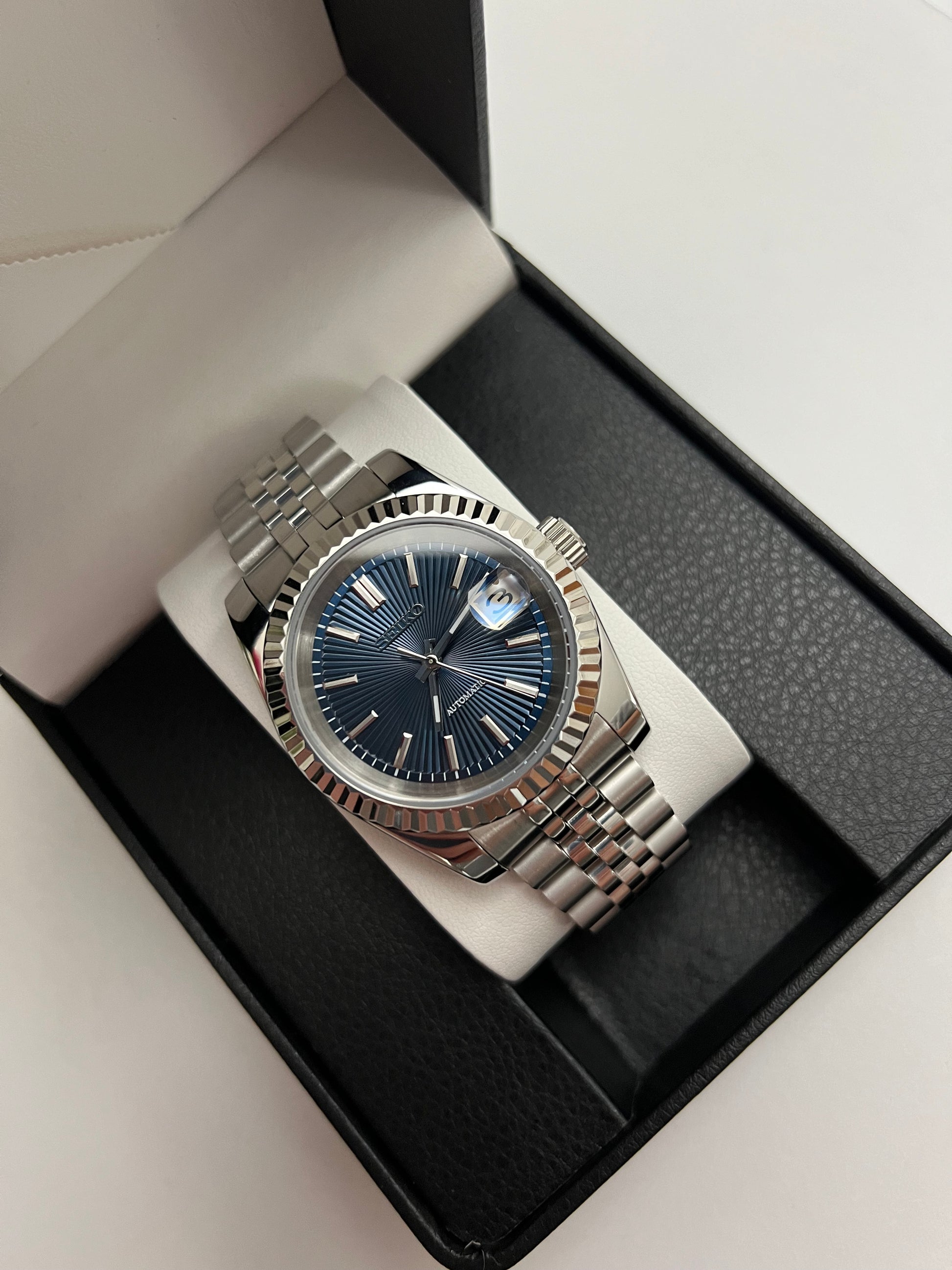 Seiko Mod Date Just Blue