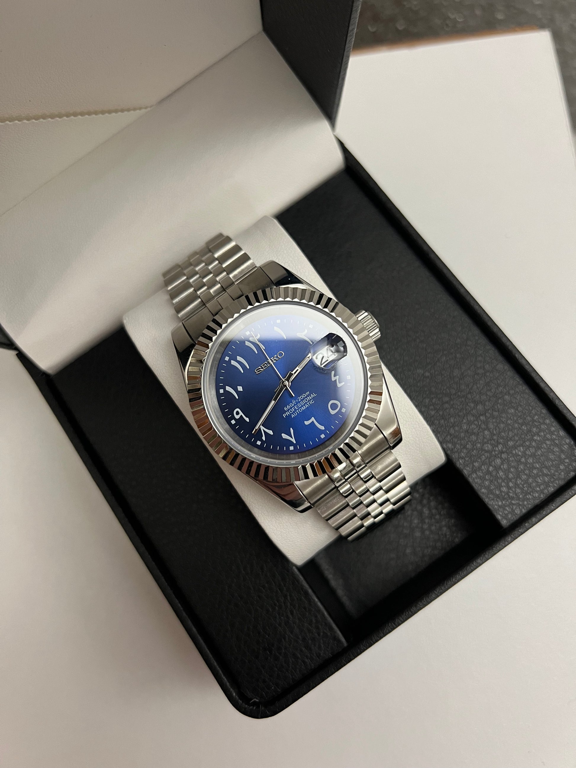 Seiko Mod Date Just Blue