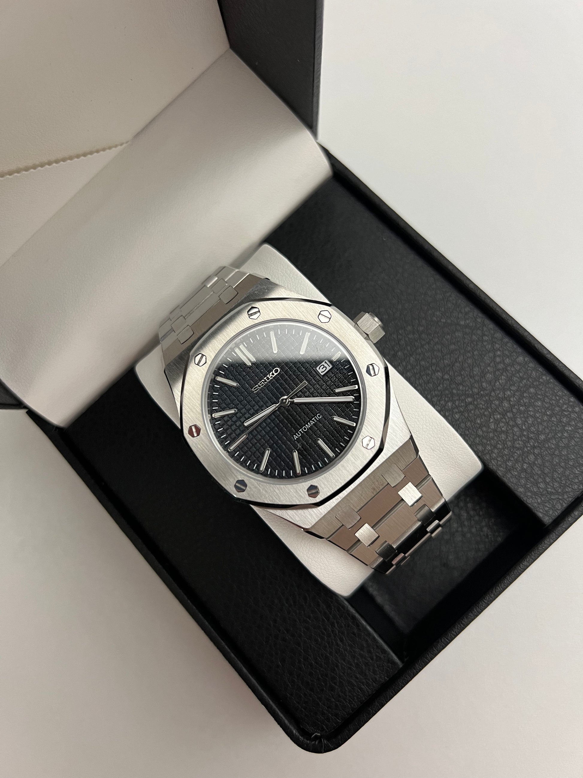 Seiko Mod Royal Oak Black