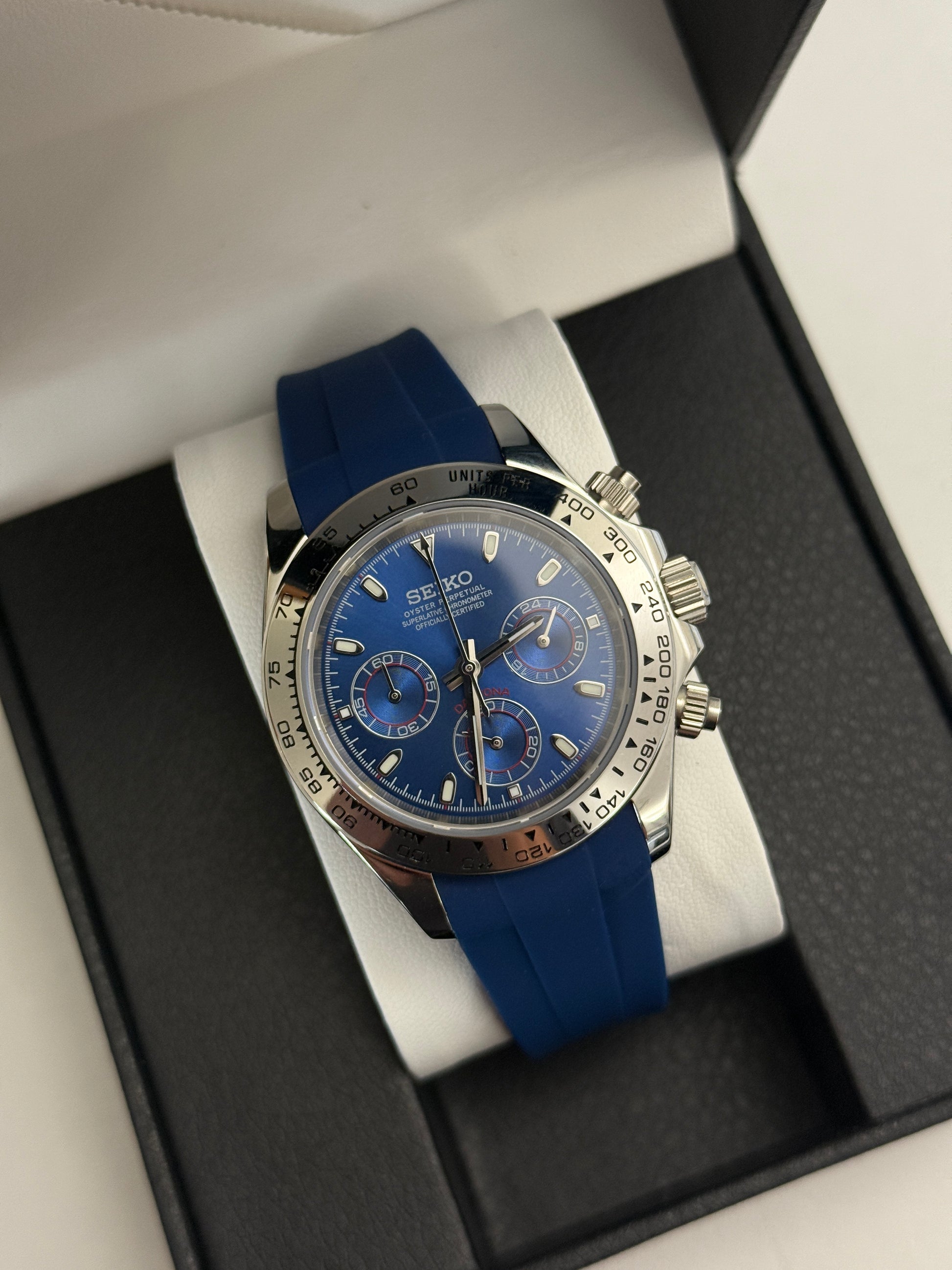 Seiko Mod Daytona Blue 2