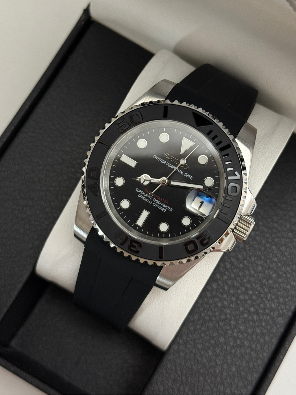 Seiko Mod Yachtmaster Silver