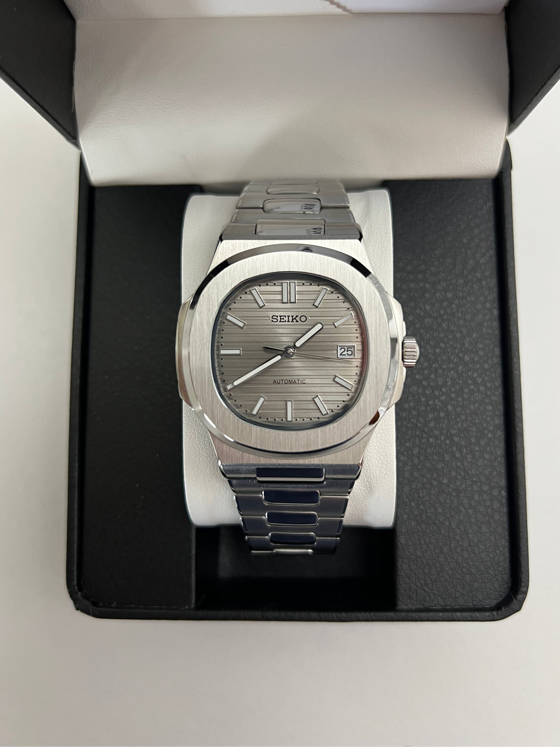 Seiko Mod Nautilus Gray