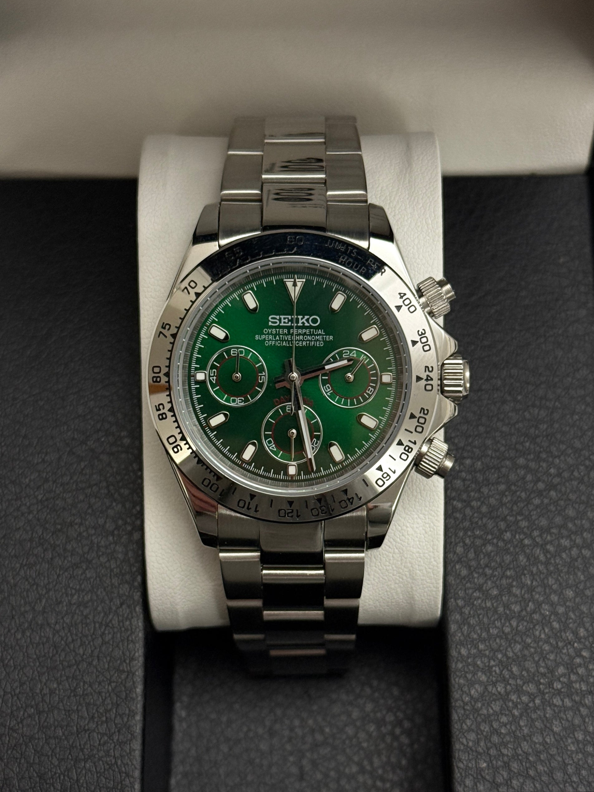 Seiko Mod Daytona Green
