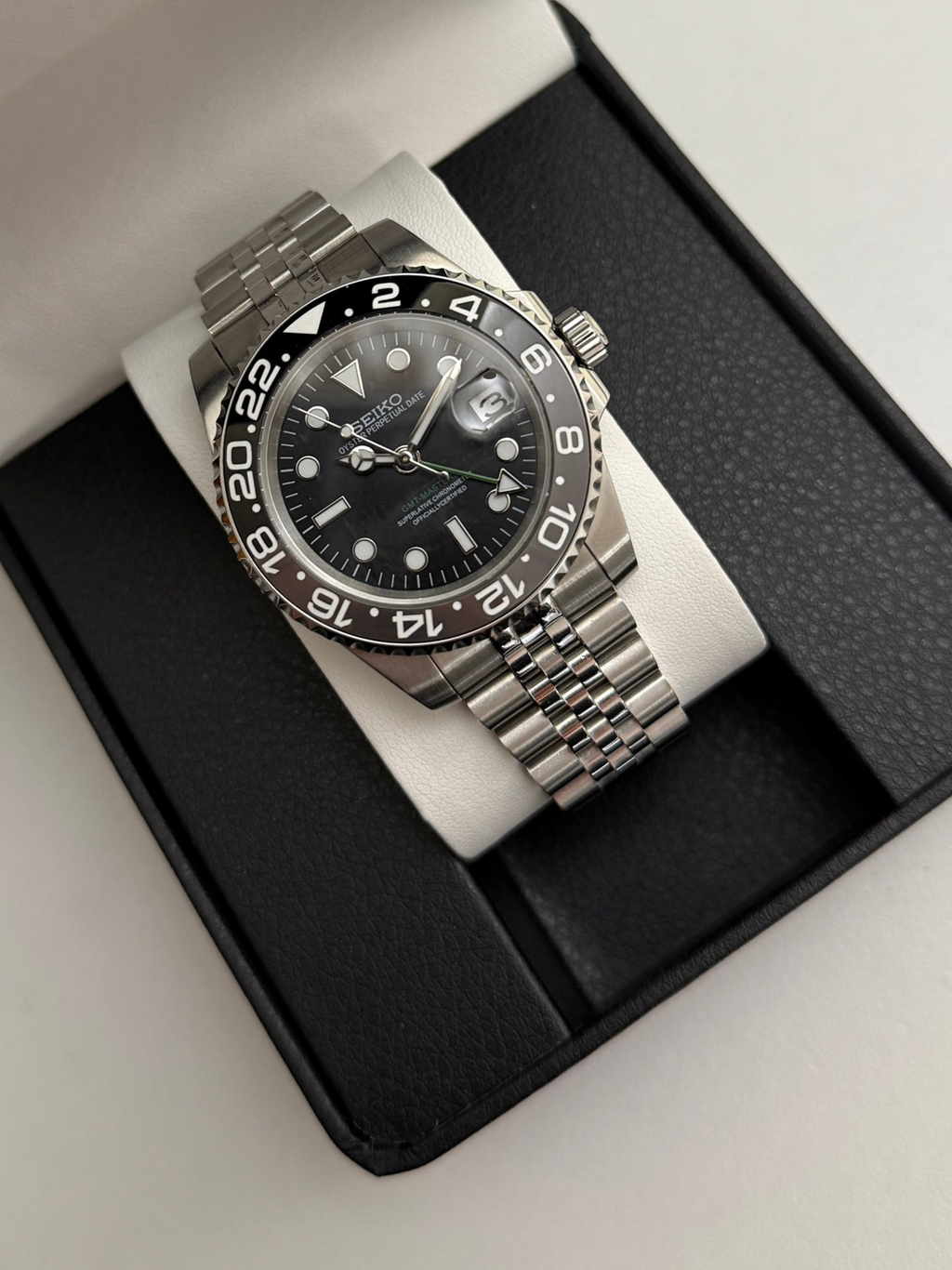 Seiko Mod GMT Bruce Wayne