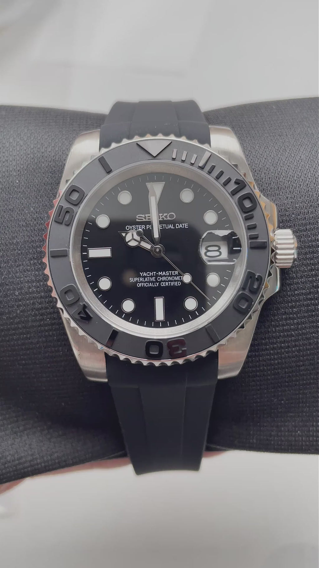 Seiko Mod Yachtmaster Silver