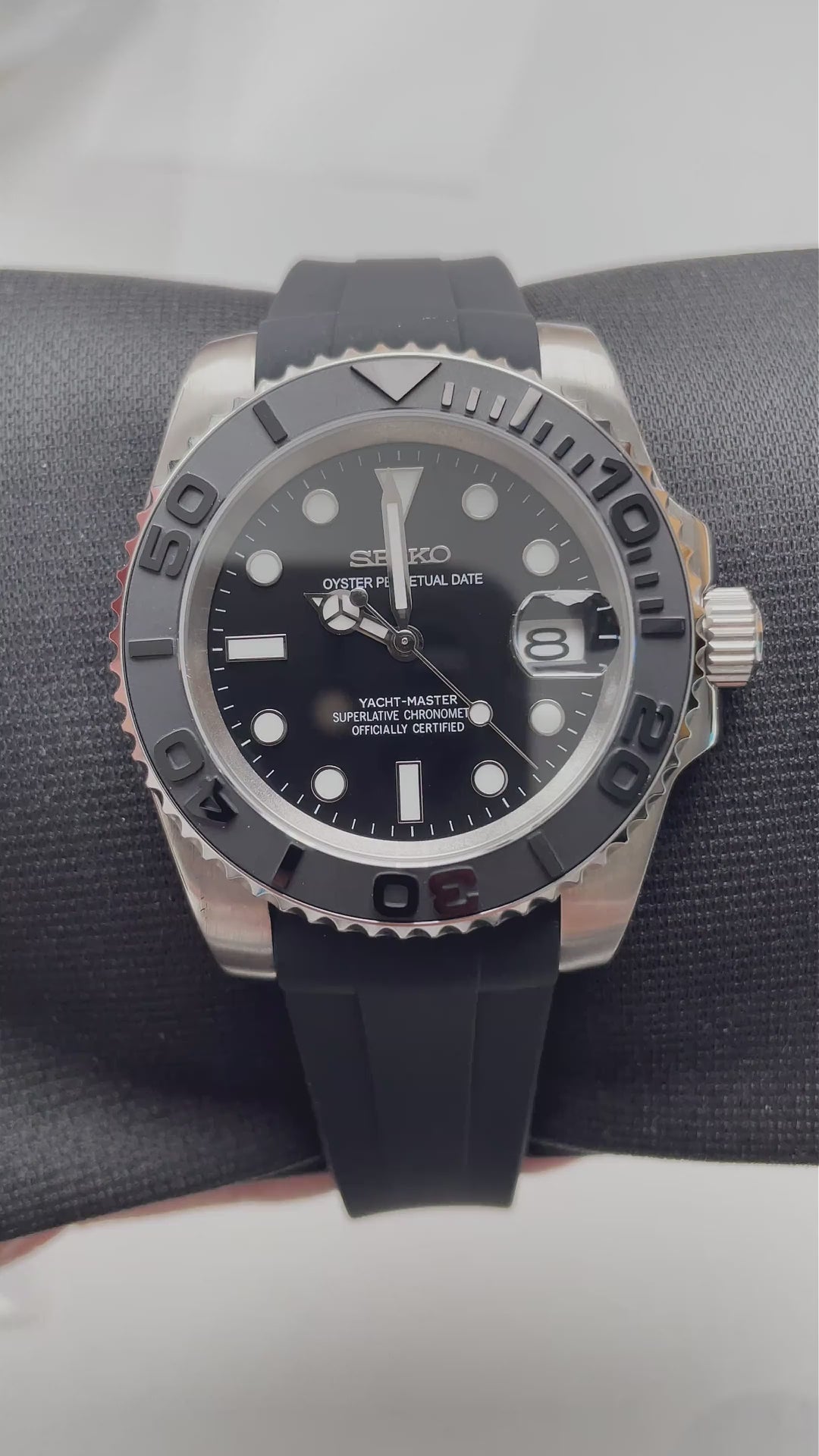 Seiko Mod Yachtmaster Silver
