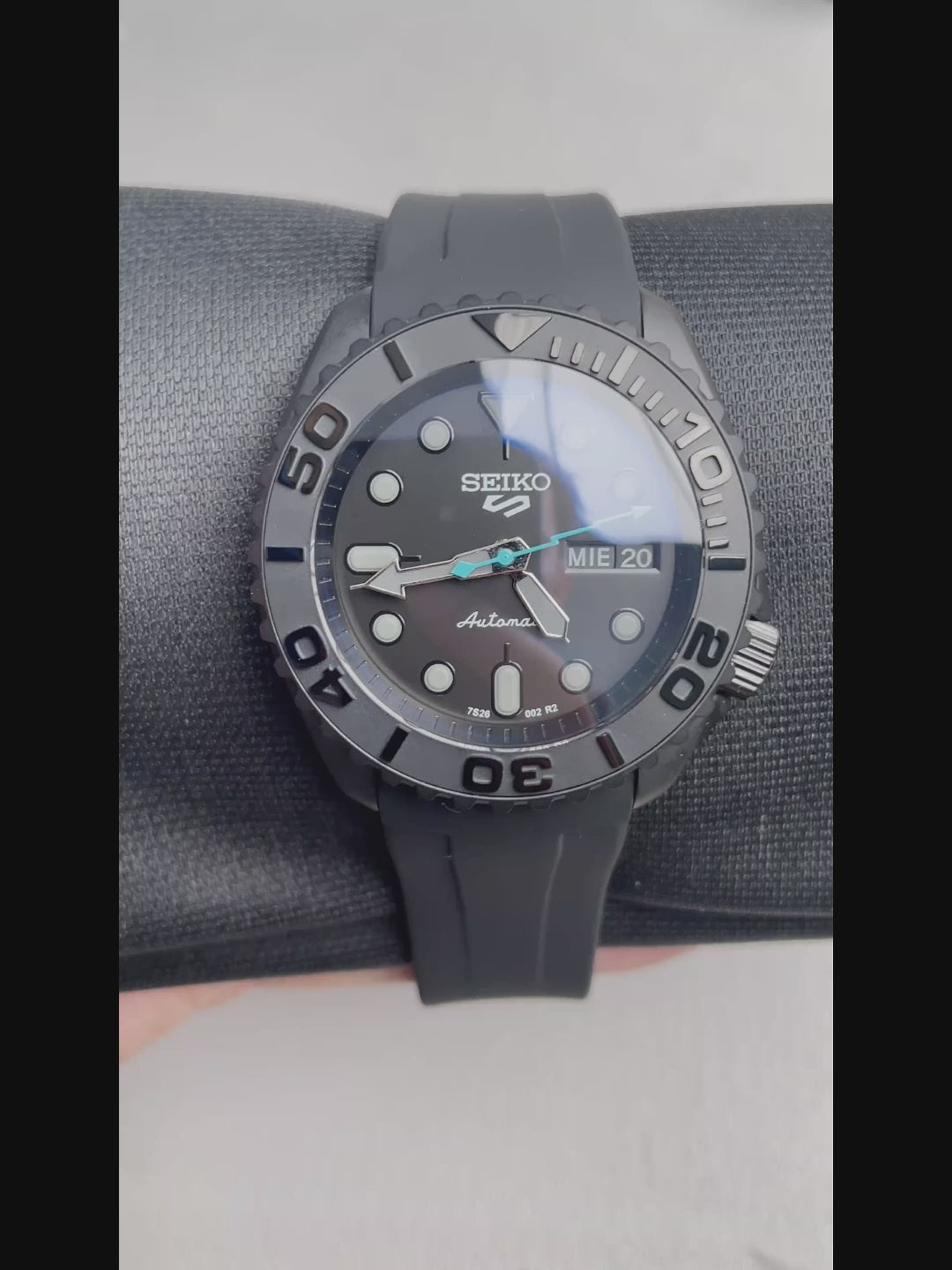 Seiko Mod Yachtmaster All Black – automatski sat, 40mm