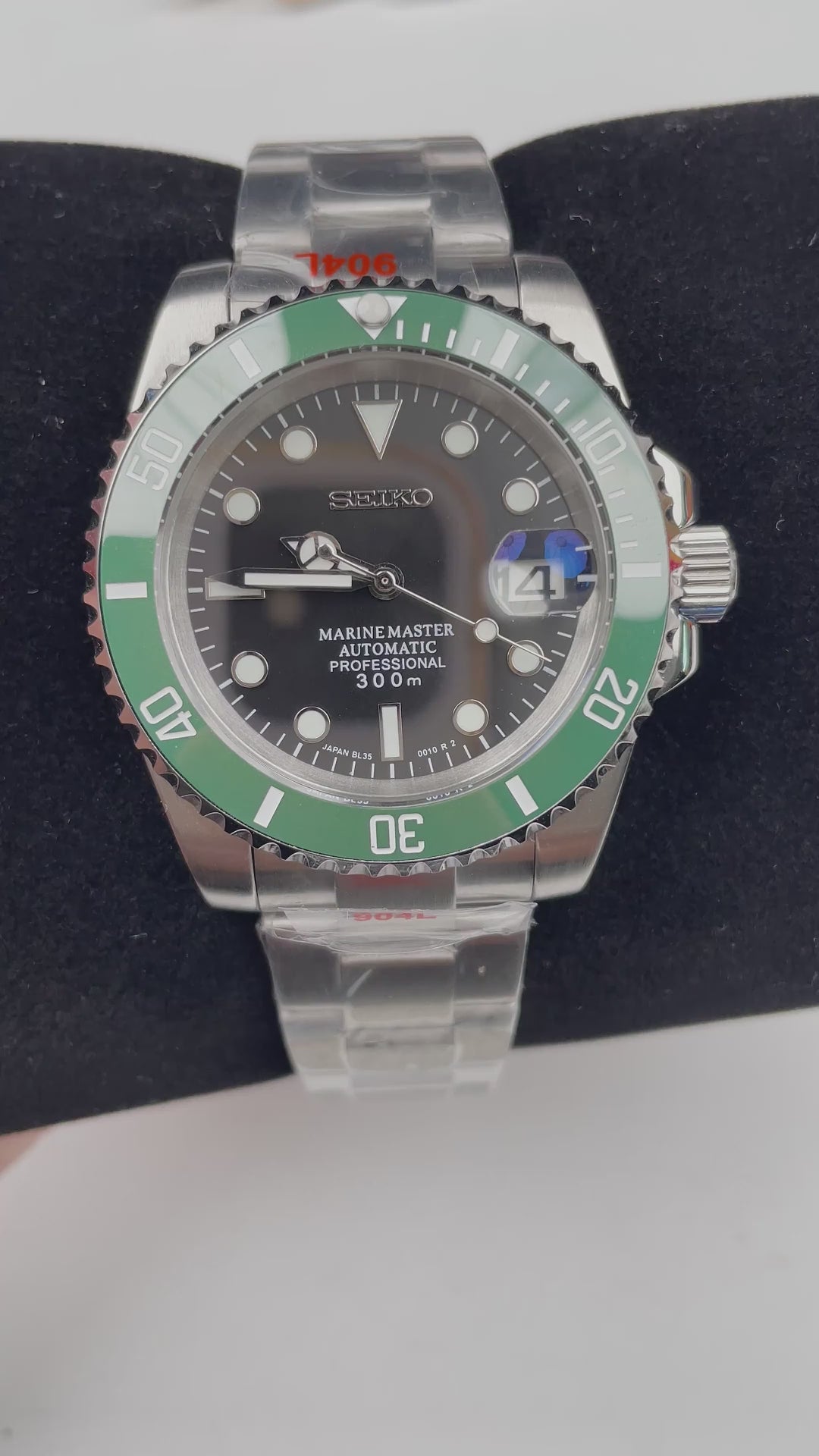Seiko Mod Submariner Hulk – automatski sat, 40mm