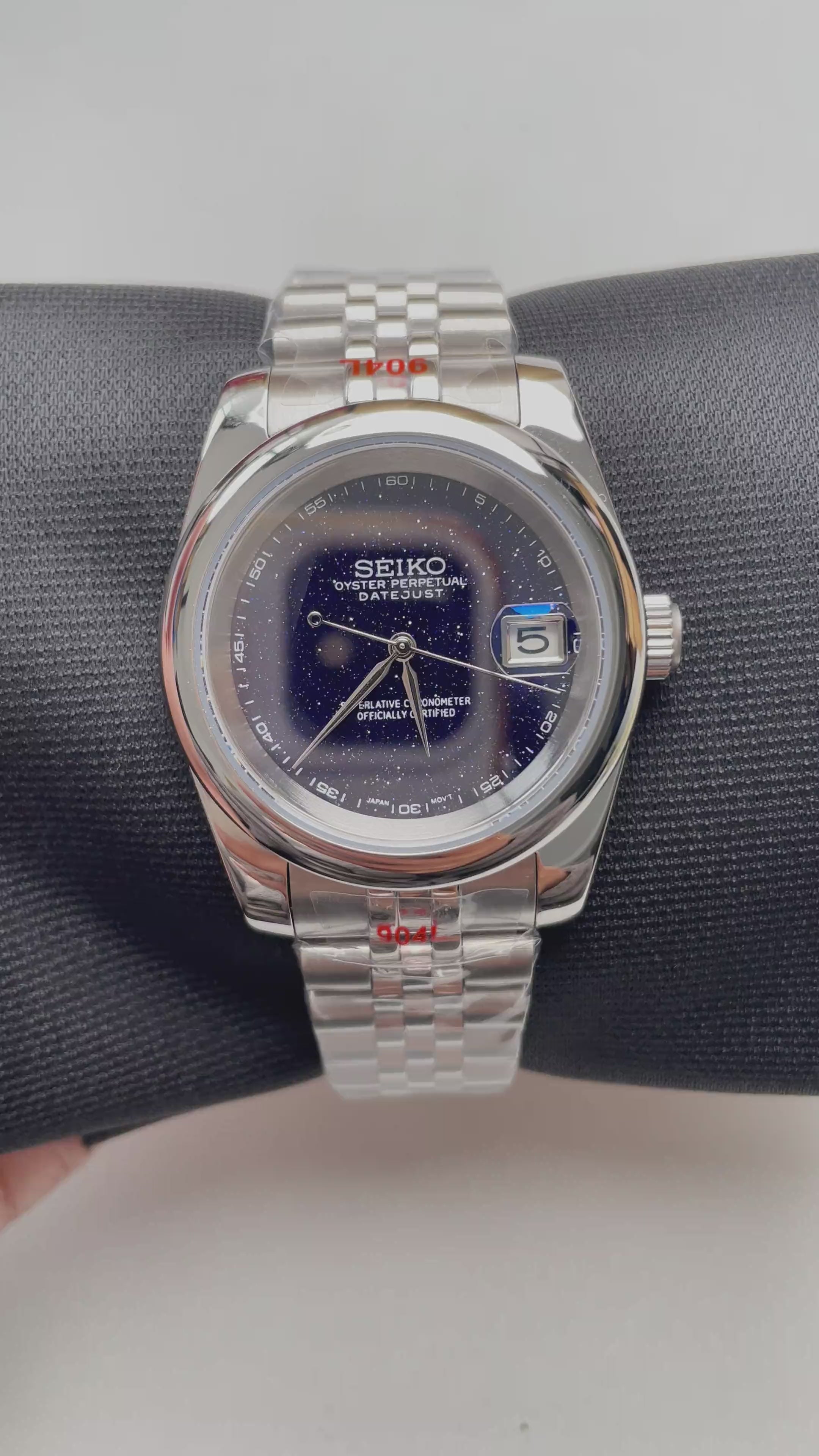 Seiko Mod Date Just Blue Sky