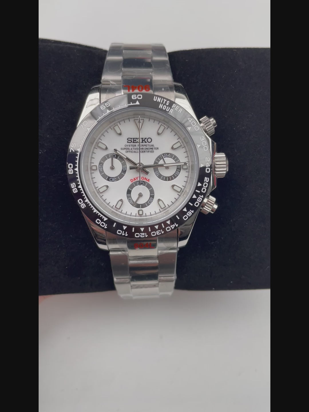 Seiko Mod Daytona Panda – hronograf, 40mm