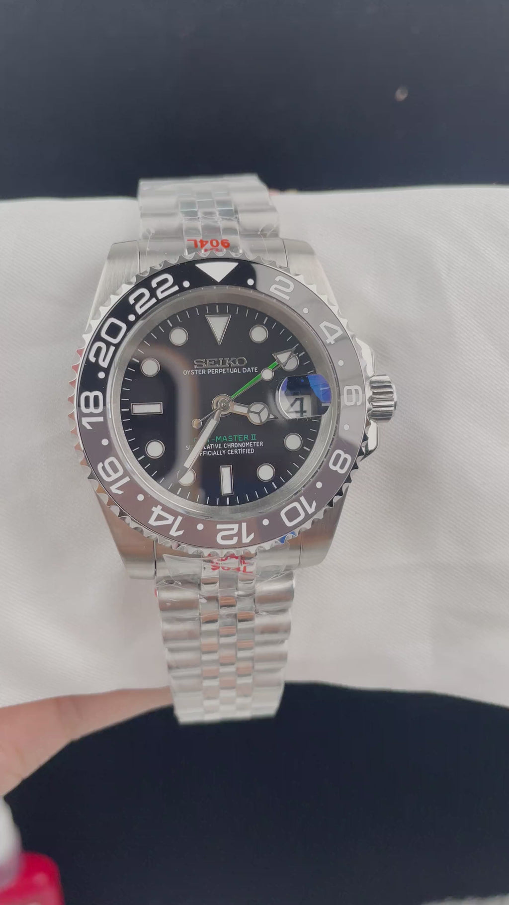 Seiko Mod GMT Bruce Wayne